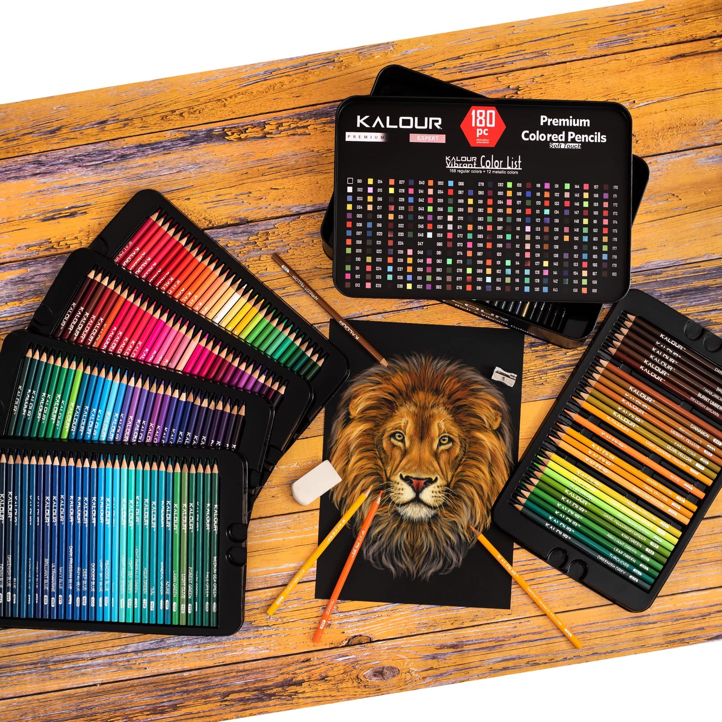 KALOUR 180 Colored Pencil Set for Adults Artists kids