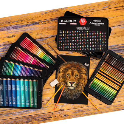 KALOUR 180 Colored Pencil Set for Adults Artists kids