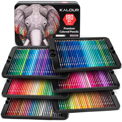 KALOUR 180 Colored Pencil Set for Adults Artists kids