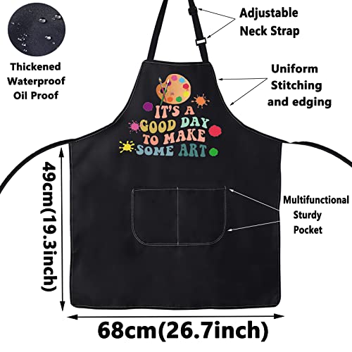 WZMPA Artist Painters Apron With Pockets Art Teacher