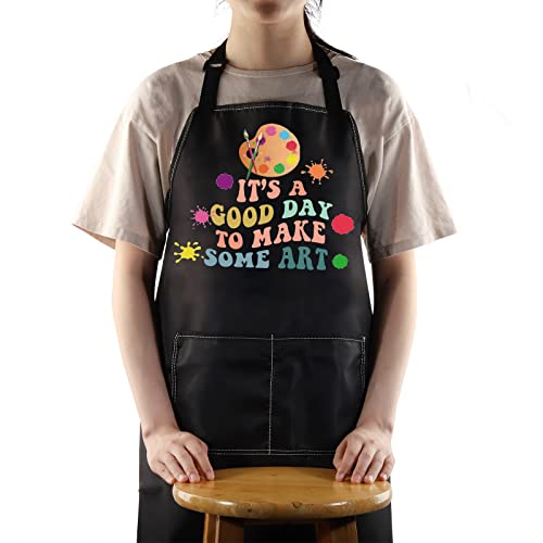 WZMPA Artist Painters Apron With Pockets Art Teacher