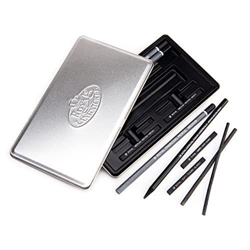 Royal & Langnickel RSET-ART2503 Small Tin Charcoal Drawing Art Set