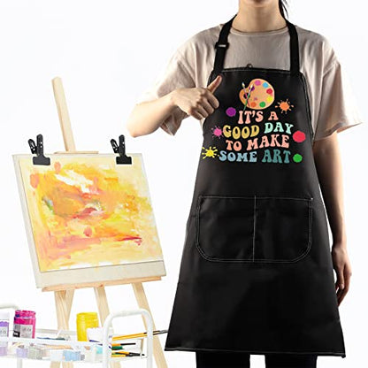 WZMPA Artist Painters Apron With Pockets Art Teacher