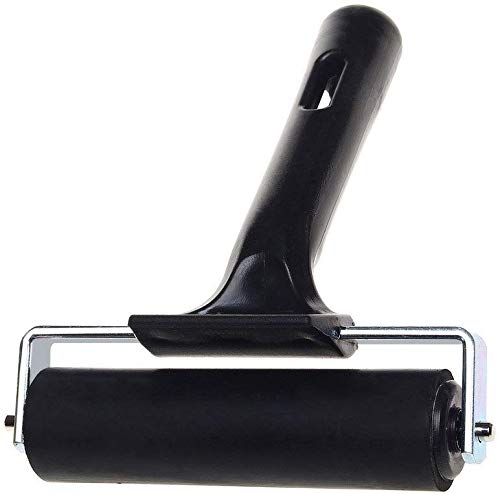 4-Inch Rubber Brayer Roller for Printmaking