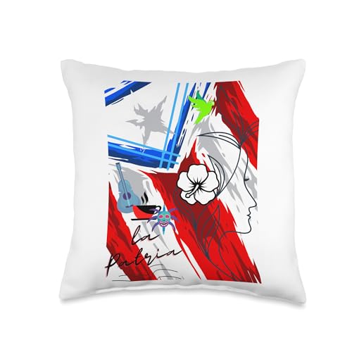 Waleska Carlo Art Studio La Patria Throw Pillow, 16x16, Multicolor