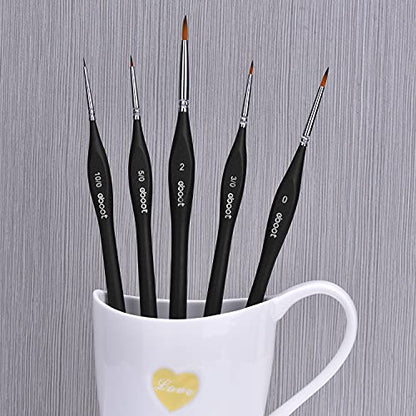 Detail Paint Brushes Set Artist Paint Brushes Painting Supplies for Art