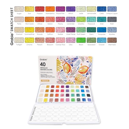 Grabie Metallic Watercolor Paint Set