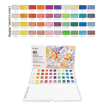 Grabie Metallic Watercolor Paint Set