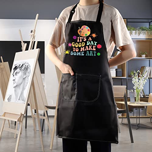 WZMPA Artist Painters Apron With Pockets Art Teacher