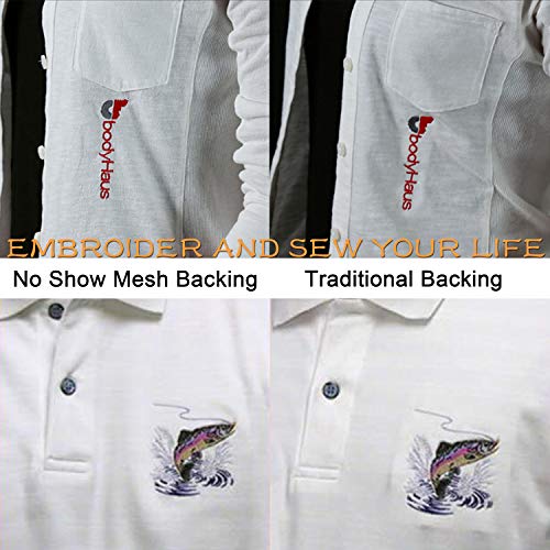 New brothread No Show Mesh Machine Embroidery Stabilizer Backing 8"x8"