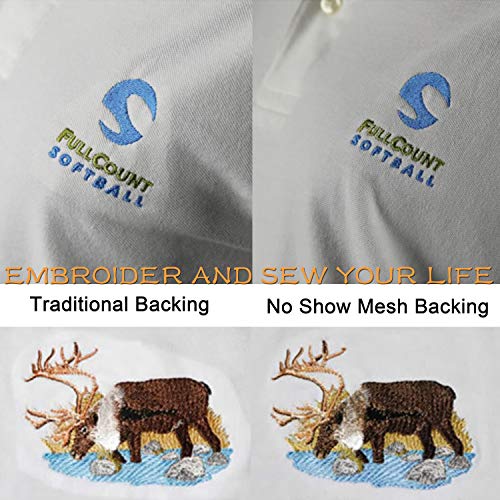 New brothread No Show Mesh Machine Embroidery Stabilizer Backing 8"x8"