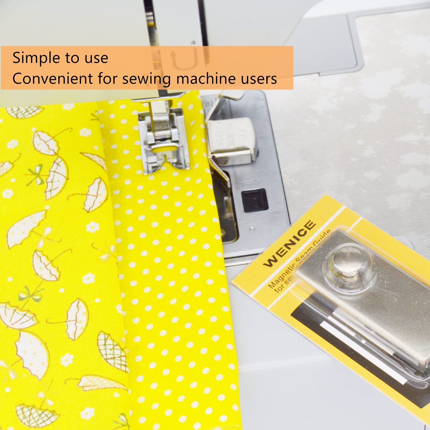 Magnetic Seam Guide for Sewing Machine