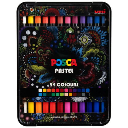 Posca Pastels, Premium Art Set of 24 Wax Pastels